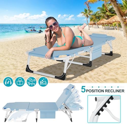 ABORON 3-in-1 Tanning Chair, 5-Position - Image 5