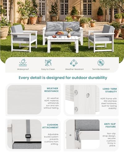 SERWALL HDPE Outdoor Loveseat - Image 5