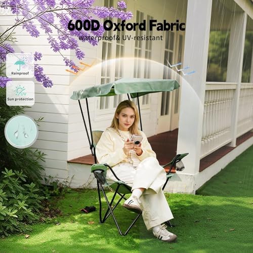 YOUNG WOOD Portable Camping Chair Beach Chair - Image 4