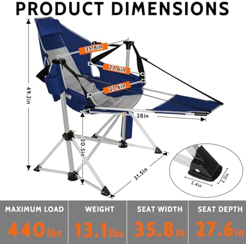 Romswi 2-Pack Aluminum Hammock Chair - Image 3