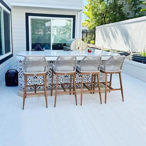 PURPLE LEAF Bar Height Stools Set of 4 - Image 3