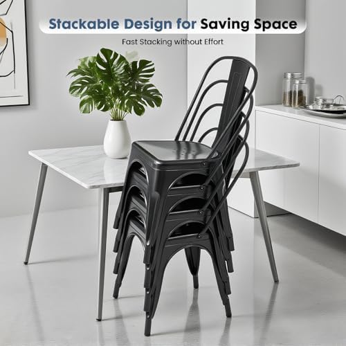 DUMOS Counter Height Bar Stools Set of 8, Dining Chairs - Image 5