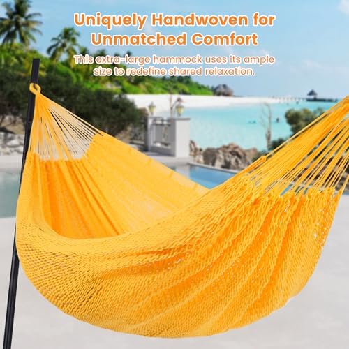 Lazy Daze XL Handwoven Mayan Hammock, 10.5FT Double Camping Hammocks - Image 2