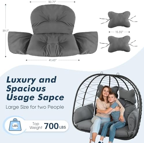 Bifanuo Double Hanging Egg Chair - Image 2
