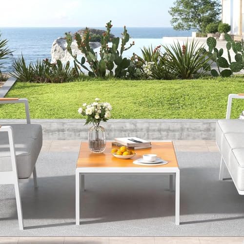 Aluminum Outdoor Patio Coffee Table - Image 2