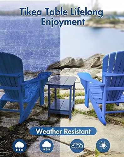 Tikea Adirondack Indoor Outdoor Side Table, Small Side Table - Image 6