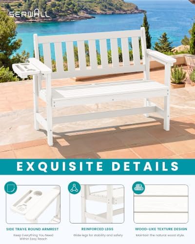 SERWALL HDPE Outdoor Bench - Image 4