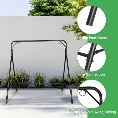 Premium A-Frame Swing Stand, Heavy Duty 660LB Capacity - Image 3
