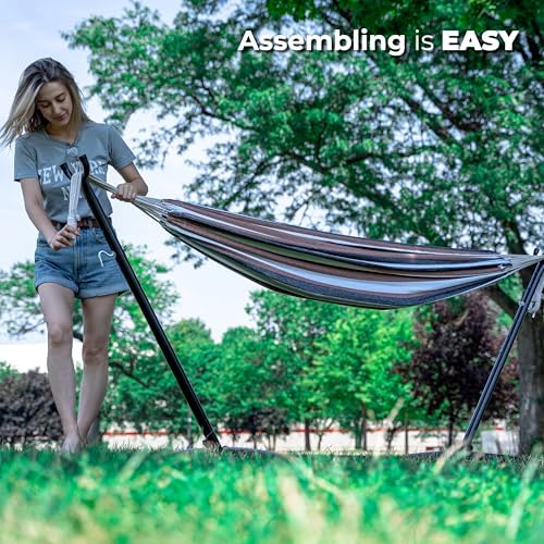 Backyard Expressions Double Camping Hammock - Image 6