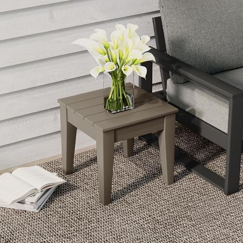 Small Outdoor Side Table, Patio End Table Weather Resistant Outdoor Coffee Table - Image 2
