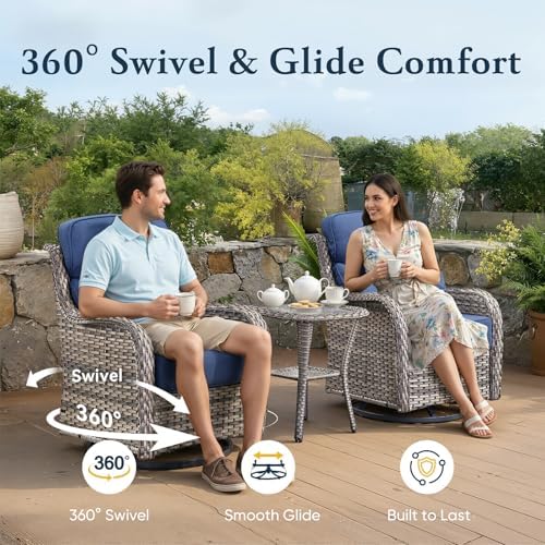 Luxury 6" Thick Cushioned 8 Pieces Patio Furniture Set - Image 3