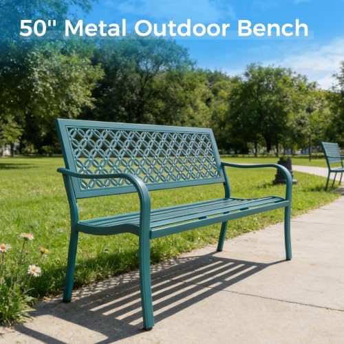 Grand patio 50" Outdoor Bench, Garden Bench - Image 5