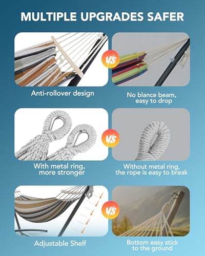 Everyfun Double Hammock with Stand - Image 4