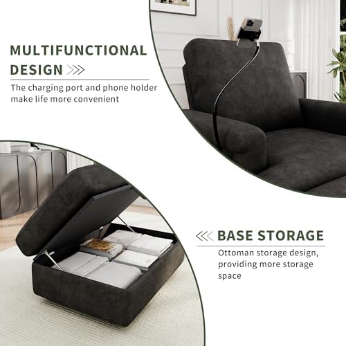 EJUNQ 77.4" Oversized Chaise Lounge Chair - Image 5