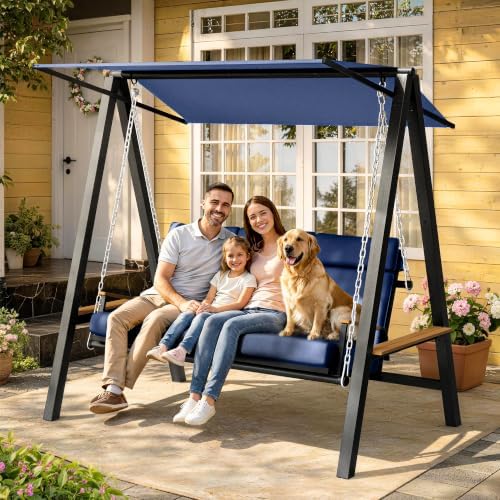 Pamapic 3-4 Seat Porch Swing - Image 5
