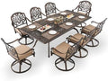 9-Pcs Cast Aluminum Patio Dining Set by Unknown