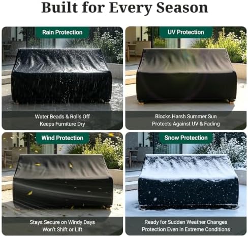 MR.COVER 3-Seater Outdoor Couch Cover Waterproof, Patio Furniture Cover - Image 5
