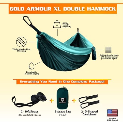 Gold Armour Camping Hammock - Image 2