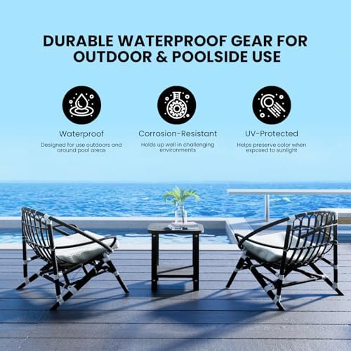 2-Tier Outdoor Side Table, Patio End - Image 5