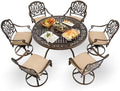 7-Pcs Cast Aluminum Patio Dining Set by Unknown