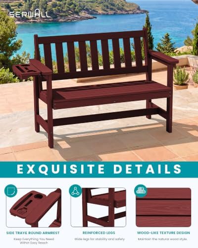 SERWALL HDPE Outdoor Bench - Image 5