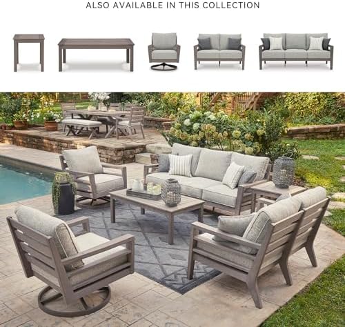 Signature Design by Ashley Hillside Barn Outdoor Coffee Table, Weather - Image 6