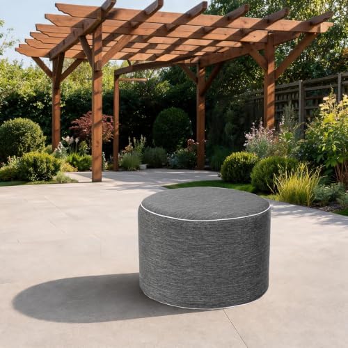 Outdoor Ottomans for Patio Pouf Waterproof Ottoman Foot Rest for Outdoor - Image 6