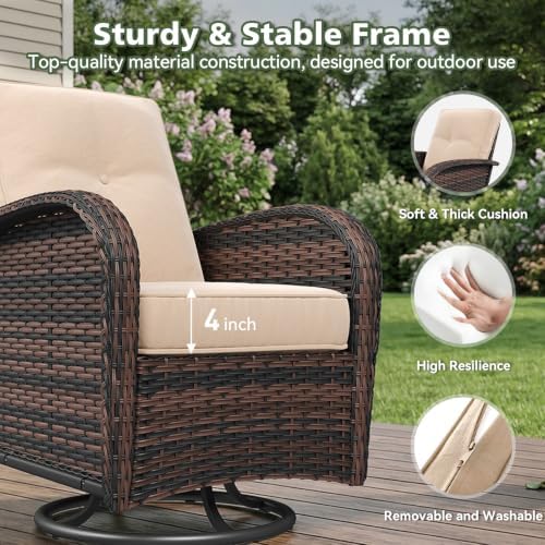 Aoxun 5 Piece Outdoor Patio Furniture Set - Image 4