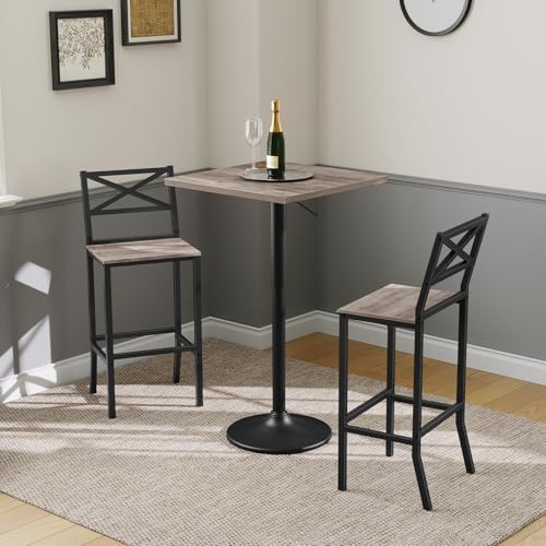 MAHANCRIS Bar Stools, Kitchen Breakfast Bar Chairs, Easy Assembly, - Image 2