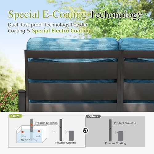 Sophia & William Metal Patio Furniture Set - Image 4