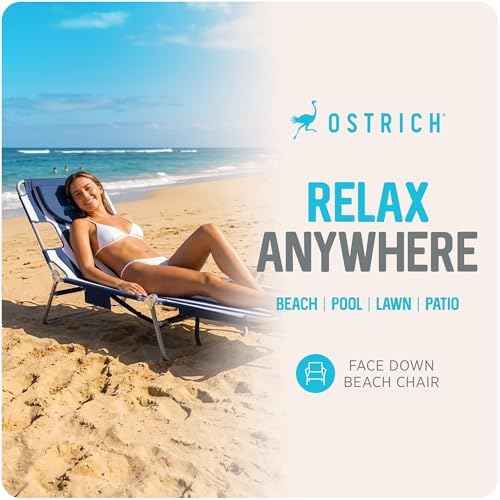 Ostrich Backpack Chaise Lounge, Folding & Reclining Beach Lounger - Image 3