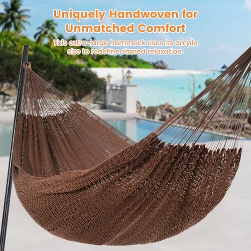 Lazy Daze XL Handwoven Mayan Hammock, 10.5FT Double Camping Hammocks - Image 2