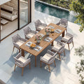 PURPLE LEAF 9 Pieces Patio Dining Set by PURPLELEAF