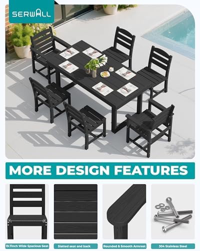 SERWALL HDPE Outdoor Dining Set - Image 3