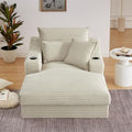 47" Oversized Lounge Chair, Boneless Cloud Chair by NicBex