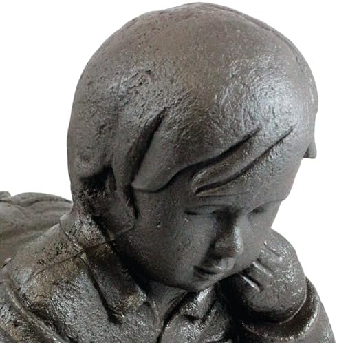 Emsco Group 92246 Day Dreaming Boy Statue – Natural Appearance – Made of Resin - Image 3