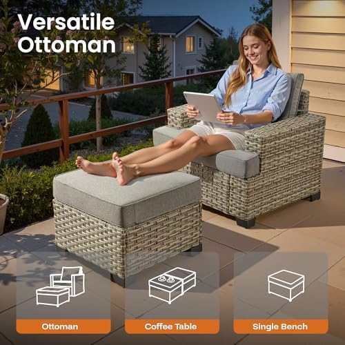 ovios 10 Piece Patio Sectional Furniture - Image 7