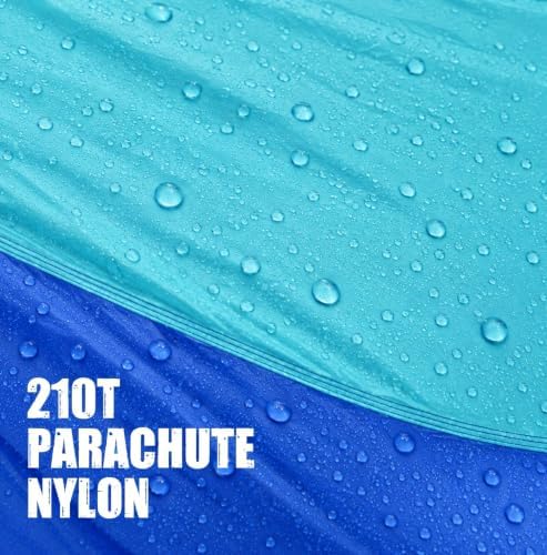 Camping Hammock with Mosquito Net, 500 Lbs Color Block Single Hammock - Image 5