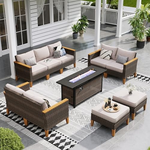 Sophia & William 10-Piece Wicker Patio Furniture Set by SophiaWilliam