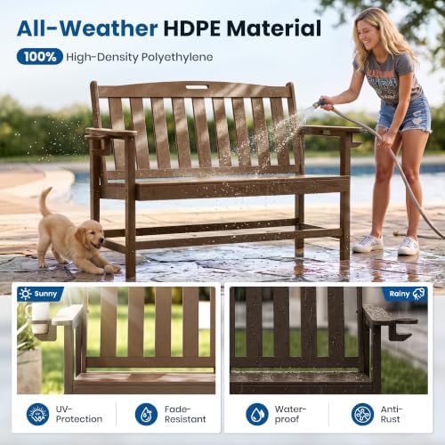PHI VILLA HDPE Outdoor Bench - Image 3
