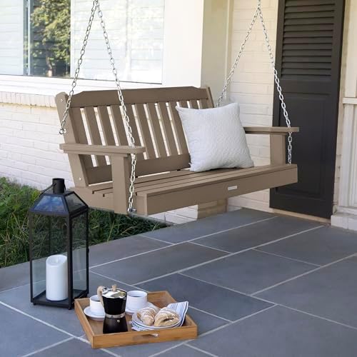 Highwood Lehigh Porch Swing, 4 Feet, Woodland Brown - Image 2