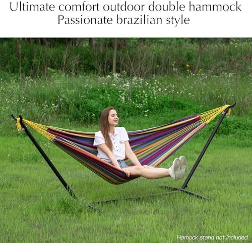 PNAEUT Double Hammock for Outside, Replacement for Stand, Tree Hammock - Image 6