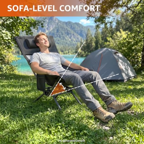 Portable Folding Rocking Camping Chair - Image 2