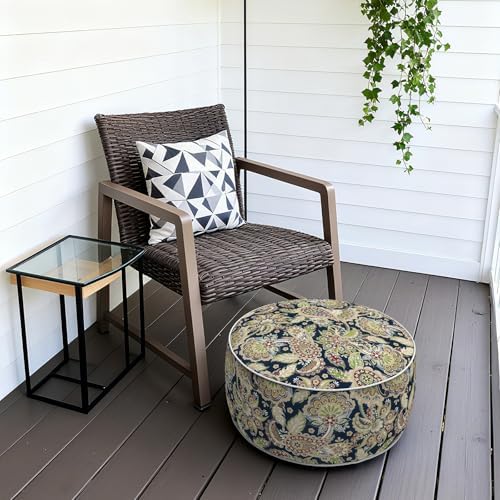 Outdoor Patio Inflatable Ottoman, 21x9 Inch Portable Stool Ottoman - Image 6