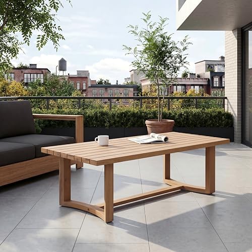 Merax Patio Acacia Wood Coffee Table by Merax