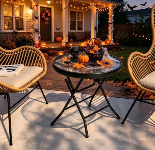 Outdoor Side Table, Small Patio End Table Set of 2 - Image 5