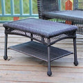 Jeco All-Weather Wicker Resin Outdoor Patio Coffee Table in Espresso by Jeco