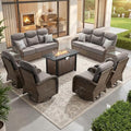 Outdoor Swivel Rocking Chair Patio Set High-Back by Artfurniz