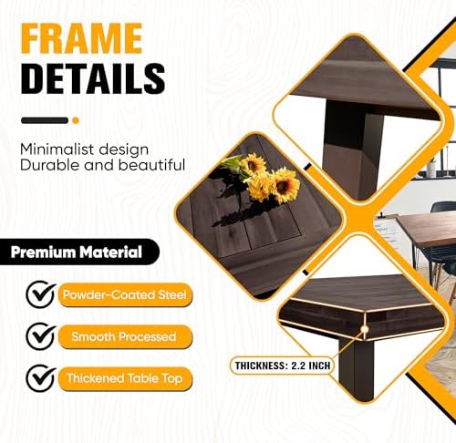Flamaker Outdoor Acacia Wood Dining Table - Image 6