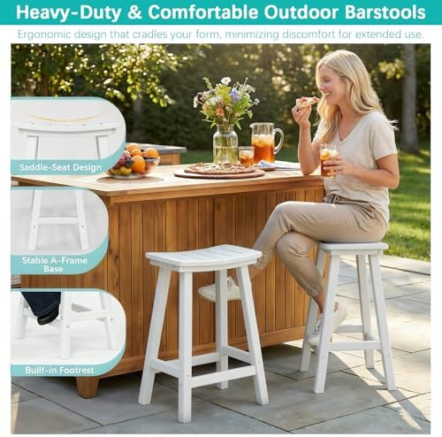 Outdoor Bar Stools Set of 6 - Image 5